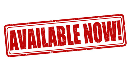 Available now stamp