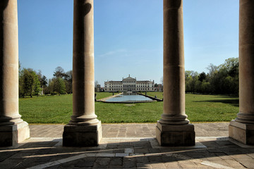 View from the disused stables of Villa Pisani, italian museum