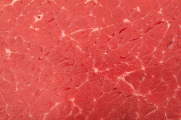 macro shot of raw beef