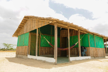 Traditional Hut at Desert of Guajira, Colombia.
