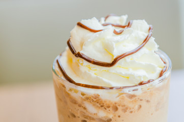 Mocha coffee frappe