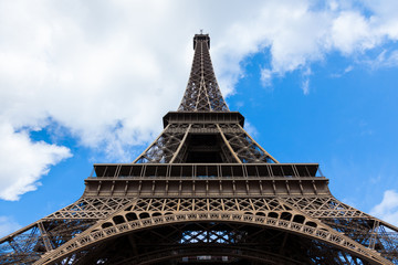 Fototapeta na wymiar The eiffel tower in Paris - France 