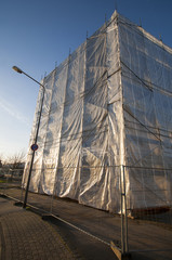 Fototapeta premium scaffold construction site