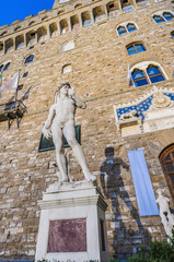 Naklejka premium Michelangelo's David statue in Florence, Italy