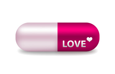 vector pill of love