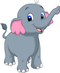 Obraz premium Cute elephant cartoon