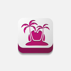 square button: palm