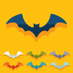Flat design: bat