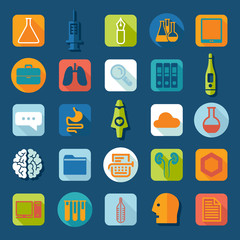 Set of medical flat icons