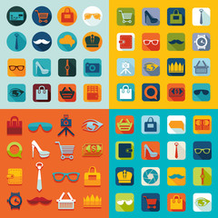 Set of fashion icons