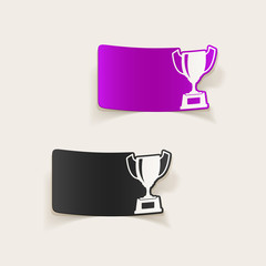 realistic design element: winner