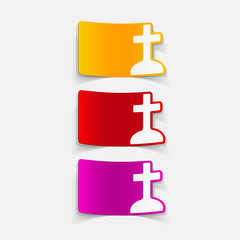 Obraz premium realistic design element: tombstone