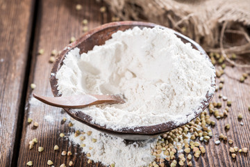 Heap of Buckwheat Flour