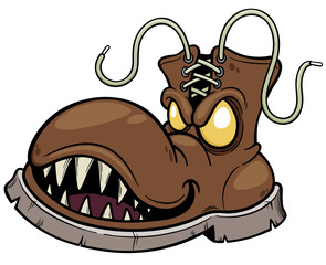 Vector illustration of Monster Boots