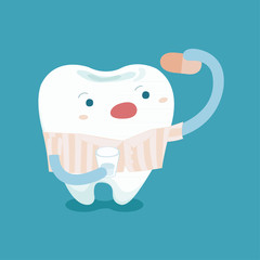 Tooth take a pill before in bed
