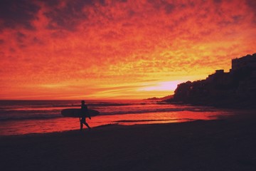 sunset in taghazout morocco 