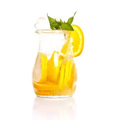 Fresh tasty citrus coctail with ice