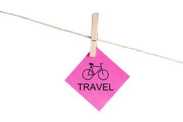 post with bike and lyrics