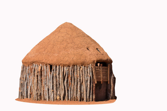 Traditional huts of himba people