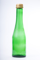 green beer bottle