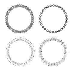 vector circle ornament set