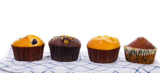 Sweet cup cake isolated