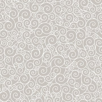 Vector seamless pattern curl.