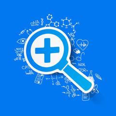 Drawing medical formulas: magnifier