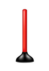 Plunger with red handle