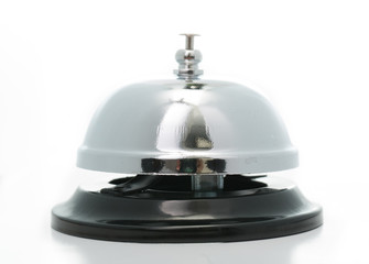 Close up Bell service with white background