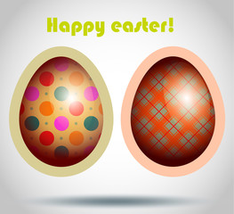 Set Easter egg illustration.