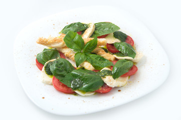 the italian restaurant menu dish capreze