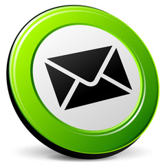 Vector mail envelope icon 3d