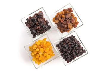 Verschiedene Rosinen