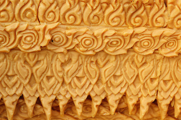 Large wax candles used at the festival.