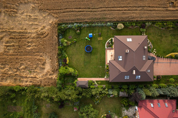 aerial view house