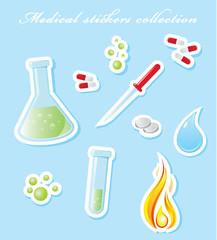 Medical supply stickers collection