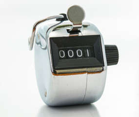 Silver pedometer
