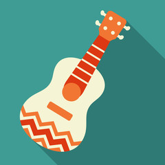 Mexican guitar vector illustration
