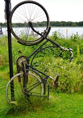 Fototapeta premium Fahrrad hochkant