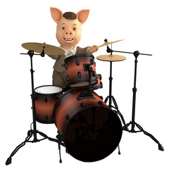 pig jazz drummer