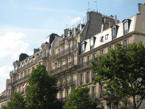 Fa&ccedil;ades d'immeubles parisiens