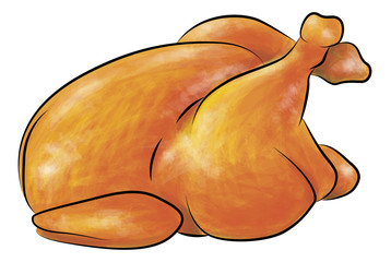 Illustration of Roast Chicken - 67665275