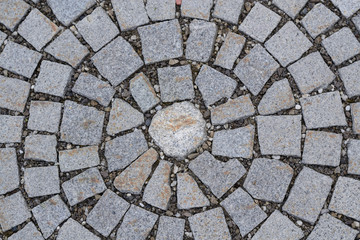 Kreismuster mit Pflastersteinen
