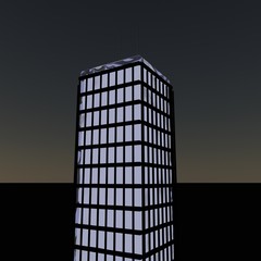 Skyscraper in the night