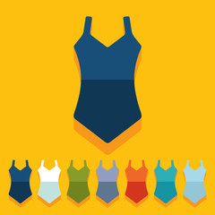 Flat design: swimsuit