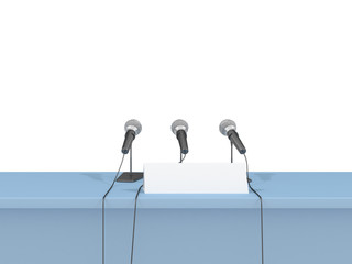 microphone on a white background