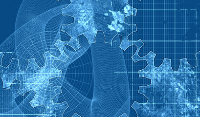 blue print industrial background