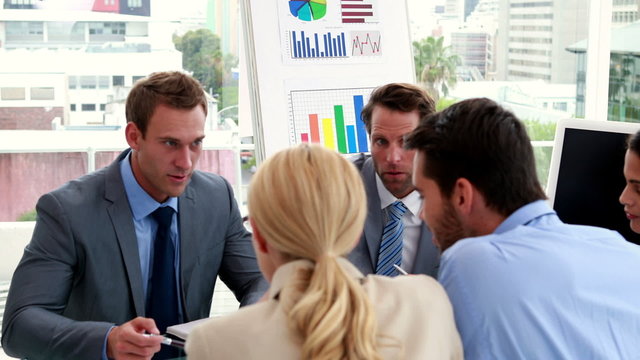 Business team working together at a meeting