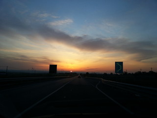 Sunshine on the road